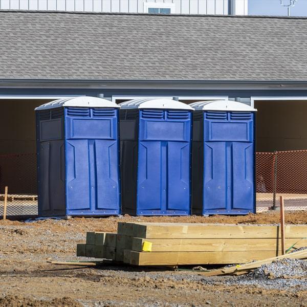 Heavy-duty construction site porta potty in Waterloo, Iowa